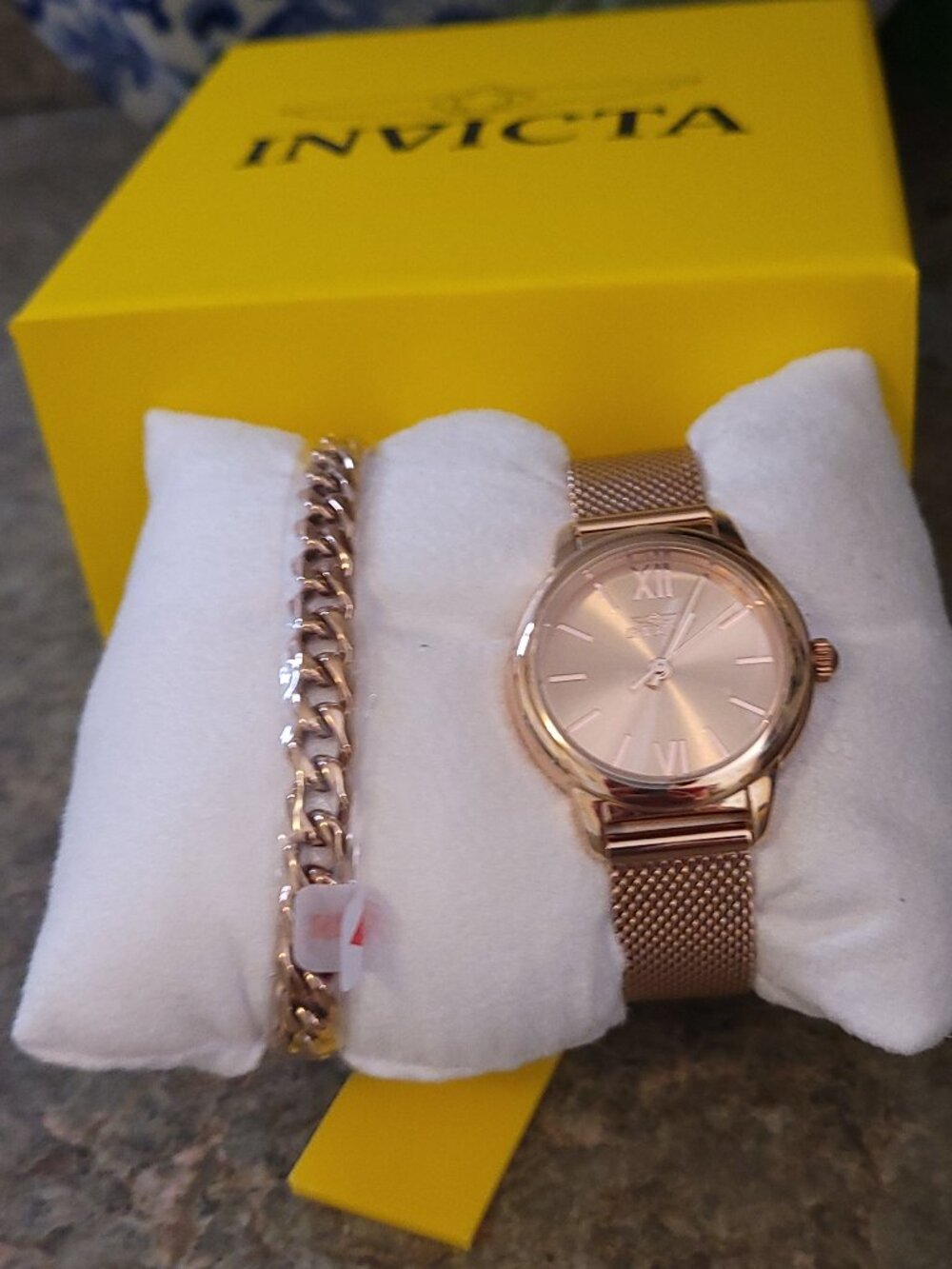 Invicta Angel Women's Watch - 30mm, Rose Gold With Bracelet Set